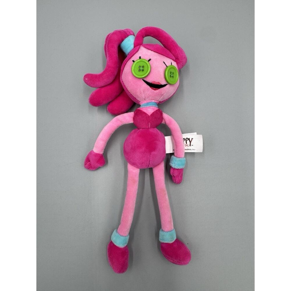 Poppy Playtime Mommy Long Legs Plush Doll 10" Pink Toy Monster 2022 Button Eyes